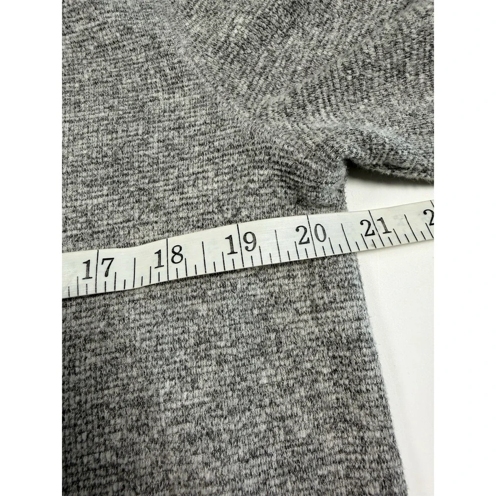 Banana Republic Hoodie Mens Medium Gray Ultra Soft Waffle Henley Hoodie Thermal